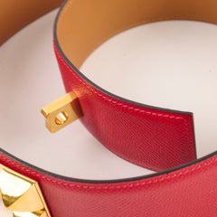 Hermes Collier de Chien 50 Red 85cm