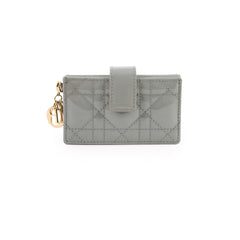 Christian Dior 5 Gusset Card Holder Blue