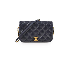 Chanel Nailed CC Full Flap Navy Flap Bag