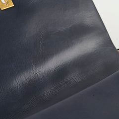 Chanel Nailed CC Full Flap Navy Flap Bag
