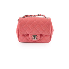 Chanel Mini Square Flap Patent Pink