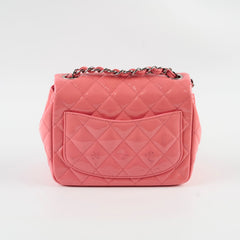 Chanel Mini Square Flap Patent Pink