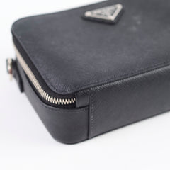 Prada Brisque Saffiano Crossbody Black