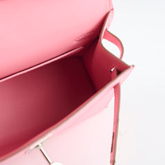 Hermes Mini Kelly Chevre Mysore Rose Confetti - Stamp Y