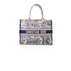 Christian Dior Book Tote Medium Blue