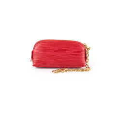 Louis Vuitton Cosmetic Lipstick Pouch Epi Red