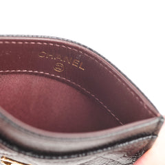 Chanel Flat Cardholder Caviar Black