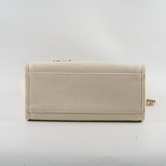 Chanel Small Deauville Shopping Tote Ivory Microchip