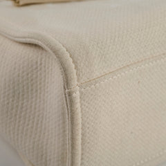 Chanel Small Deauville Shopping Tote Ivory Microchip