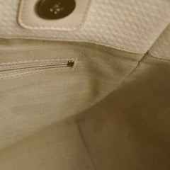 Chanel Small Deauville Shopping Tote Ivory Microchip