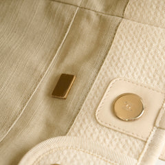 Chanel Small Deauville Shopping Tote Ivory Microchip