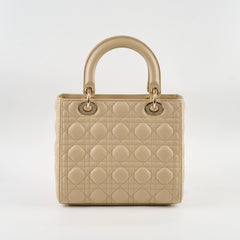 Christian Dior Medium Lady Dior Corda Beige