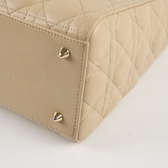 Christian Dior Medium Lady Dior Corda Beige
