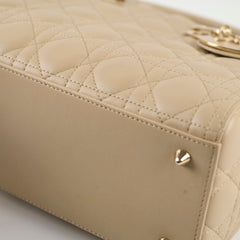 Christian Dior Medium Lady Dior Corda Beige