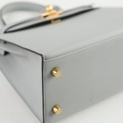 Hermes Kelly 25 Bleu Glacier - C Stamp