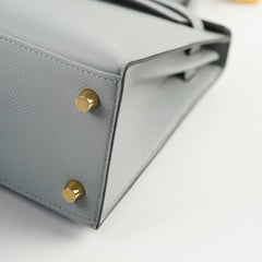 Hermes Kelly 25 Bleu Glacier - C Stamp