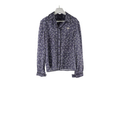 Louis Vuitton Straight Classic Monogram Silk Shirt Size 36