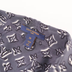 Louis Vuitton Straight Classic Monogram Silk Shirt Size 36