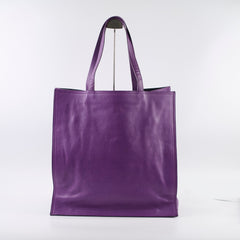 Saint Laurent Le 5 A 7 Bea Tote Purple Leather