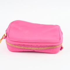 PRADA Mini Tessuto Nylon Bow Camera Pink