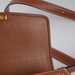 Celine Teen Triomphe Bag Small Cream Brown