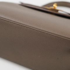 Hermes Kelly 25 Epsom Gris Etain - Stamp D