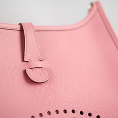 Hermes Evelyn 29 Epsom Rose Confetti - T Stamp