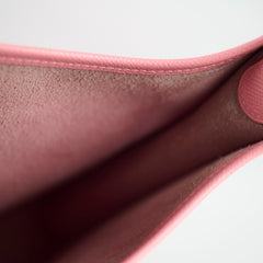 Hermes Evelyn 29 Epsom Rose Confetti - T Stamp