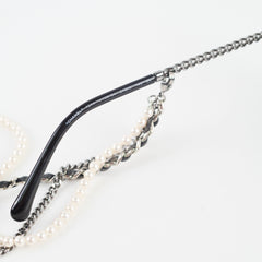 Chanel 4244 Black Square Sunglasses with Chain