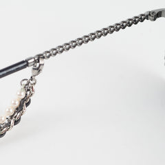 Chanel 4244 Black Square Sunglasses with Chain