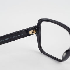 Chanel Square Acetate Black Glasses with Chanel Logo (non-prescription lenses)