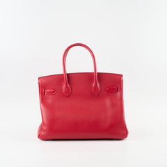 Hermes Birkin Epsom 30 Rouge Casaque - Q Square Stamp