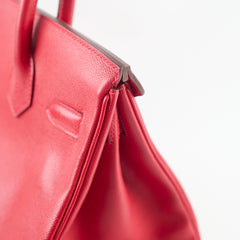 Hermes Birkin Epsom 30 Rouge Casaque - Q Square Stamp