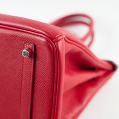 Hermes Birkin Epsom 30 Rouge Casaque - Q Square Stamp