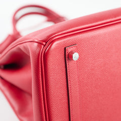 Hermes Birkin Epsom 30 Rouge Casaque - Q Square Stamp