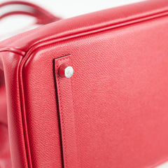 Hermes Birkin Epsom 30 Rouge Casaque - Q Square Stamp