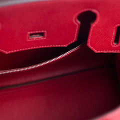 Hermes Birkin Epsom 30 Rouge Casaque - Q Square Stamp