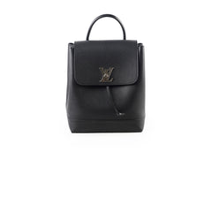 Louis Vuitton Lock Me Black Leather Backpack