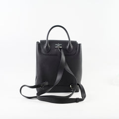 Louis Vuitton Lock Me Black Leather Backpack