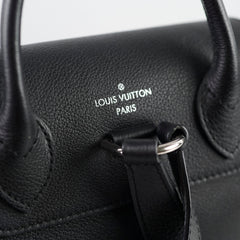 Louis Vuitton Lock Me Black Leather Backpack