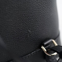 Louis Vuitton Lock Me Black Leather Backpack