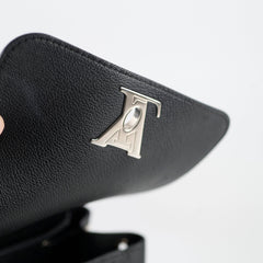 Louis Vuitton Lock Me Black Leather Backpack