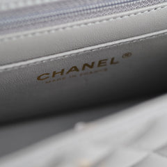 Chanel Mini Rectangular Top Handle Grey