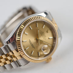 Rolex Date Just 36mm Twotoned Watch 116233