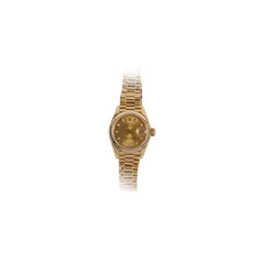 Rolex 26mm Datejust 18k Yellow Gold with Diamonds Watch