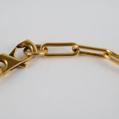 Louis Vuitton Flower Monogram Necklace Gold