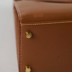 Hermes Kelly 32 Gold Courchevel- Stamp Z Circle