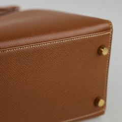 Hermes Kelly 32 Gold Courchevel- Stamp Z Circle