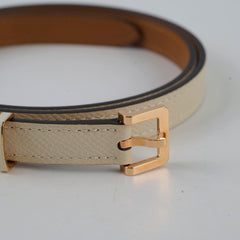 Hermes Pop H 15 Epsom Craie Belt 85cm