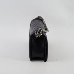 Chanel Old Medium Boy Bag Black Caviar Ruthenium HW